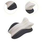 Maxbell Memory Cotton Bed Wedge Pillow Ergonomic Design for Apartment Dorm Men Women Dark Gray Light Gray