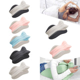 Maxbell Memory Cotton Bed Wedge Pillow Ergonomic Design for Apartment Dorm Men Women Dark Gray Light Gray