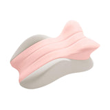 Maxbell Memory Cotton Bed Wedge Pillow Ergonomic Design for Apartment Dorm Men Women Pink Gray