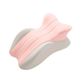 Maxbell Memory Cotton Bed Wedge Pillow Ergonomic Design for Apartment Dorm Men Women Pink Gray