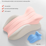 Maxbell Memory Cotton Bed Wedge Pillow Ergonomic Design for Apartment Dorm Men Women Pink Gray