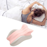 Maxbell Memory Cotton Bed Wedge Pillow Ergonomic Design for Apartment Dorm Men Women Pink Gray