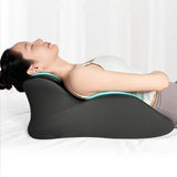 Maxbell Memory Cotton Bed Wedge Pillow Ergonomic Design for Apartment Dorm Men Women Dark Gray