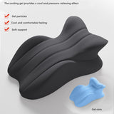Maxbell Memory Cotton Bed Wedge Pillow Ergonomic Design for Apartment Dorm Men Women Dark Gray