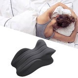 Maxbell Memory Cotton Bed Wedge Pillow Ergonomic Design for Apartment Dorm Men Women Dark Gray