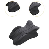 Maxbell Memory Cotton Bed Wedge Pillow Ergonomic Design for Apartment Dorm Men Women Dark Gray