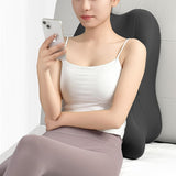 Maxbell Memory Cotton Bed Wedge Pillow Ergonomic Design for Apartment Dorm Men Women Dark Gray