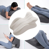 Maxbell Memory Cotton Bed Wedge Pillow Ergonomic Design for Apartment Dorm Men Women Light Gray