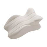 Maxbell Memory Cotton Bed Wedge Pillow Ergonomic Design for Apartment Dorm Men Women Light Gray