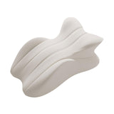 Maxbell Memory Cotton Bed Wedge Pillow Ergonomic Design for Apartment Dorm Men Women Light Gray