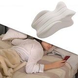 Maxbell Memory Cotton Bed Wedge Pillow Ergonomic Design for Apartment Dorm Men Women Light Gray