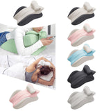 Maxbell Memory Cotton Bed Wedge Pillow Headboard for Side Sleeping Reading Home Dark Gray Light Gray