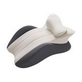 Maxbell Memory Cotton Bed Wedge Pillow Headboard for Side Sleeping Reading Home Dark Gray Light Gray