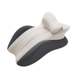 Maxbell Memory Cotton Bed Wedge Pillow Headboard for Side Sleeping Reading Home Dark Gray Light Gray