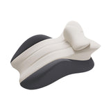 Maxbell Memory Cotton Bed Wedge Pillow Headboard for Side Sleeping Reading Home Dark Gray Light Gray