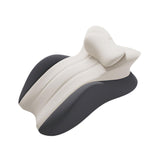 Maxbell Memory Cotton Bed Wedge Pillow Headboard for Side Sleeping Reading Home Dark Gray Light Gray