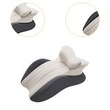 Maxbell Memory Cotton Bed Wedge Pillow Headboard for Side Sleeping Reading Home Dark Gray Light Gray