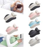 Maxbell Memory Cotton Bed Wedge Pillow Headboard for Side Sleeping Reading Home Dark Gray Light Gray