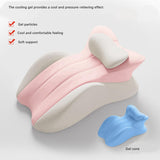 Maxbell Memory Cotton Bed Wedge Pillow Headboard for Side Sleeping Reading Home Pink Gray