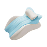 Maxbell Memory Cotton Bed Wedge Pillow Headboard for Side Sleeping Reading Home Blue Gray