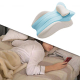 Maxbell Memory Cotton Bed Wedge Pillow Headboard for Side Sleeping Reading Home Blue Gray