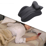 Maxbell Memory Cotton Bed Wedge Pillow Headboard for Side Sleeping Reading Home Dark Gray