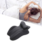 Maxbell Memory Cotton Bed Wedge Pillow Headboard for Side Sleeping Reading Home Dark Gray