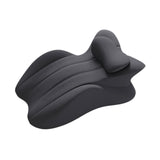 Maxbell Memory Cotton Bed Wedge Pillow Headboard for Side Sleeping Reading Home Dark Gray