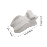 Maxbell Memory Cotton Bed Wedge Pillow Headboard for Side Sleeping Reading Home Light Gray