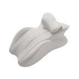 Maxbell Memory Cotton Bed Wedge Pillow Headboard for Side Sleeping Reading Home Light Gray