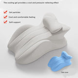 Maxbell Memory Cotton Bed Wedge Pillow Headboard for Side Sleeping Reading Home Light Gray