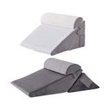 Maxbell Bed Wedge Pillow Adjustable Adults Triangle Pillow for Sleeping Reading Home White