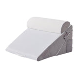 Maxbell Bed Wedge Pillow Adjustable Adults Triangle Pillow for Sleeping Reading Home White