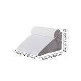 Maxbell Bed Wedge Pillow Adjustable Adults Triangle Pillow for Sleeping Reading Home White