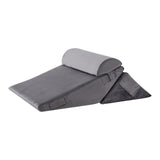Maxbell Bed Wedge Pillow Adjustable Adults Triangle Pillow for Sleeping Reading Home Gray