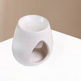 Maxbell Essential Oil Burner Gift Decoration Oil Diffuser for Wedding Bathroom Porch White