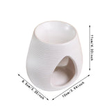 Maxbell Essential Oil Burner Gift Decoration Oil Diffuser for Wedding Bathroom Porch White
