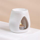 Maxbell Essential Oil Burner Gift Decoration Oil Diffuser for Wedding Bathroom Porch White