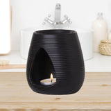 Maxbell Essential Oil Burner Gift Decoration Oil Diffuser for Wedding Bathroom Porch Black