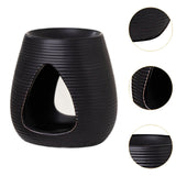 Maxbell Essential Oil Burner Gift Decoration Oil Diffuser for Wedding Bathroom Porch Black