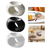 Maxbell Tealight Candle Holder Aroma Melt Warmer Indoor Ceramic Essential Oil Burner Black White