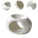 Maxbell Tealight Candle Holder Aroma Melt Warmer Indoor Ceramic Essential Oil Burner Black White