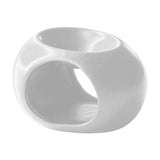 Maxbell Tealight Candle Holder Aroma Melt Warmer Indoor Ceramic Essential Oil Burner White