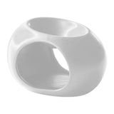 Maxbell Tealight Candle Holder Aroma Melt Warmer Indoor Ceramic Essential Oil Burner White