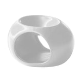 Maxbell Tealight Candle Holder Aroma Melt Warmer Indoor Ceramic Essential Oil Burner White