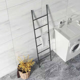 Maxbell Blanket Ladder Towel Ladder Stand Towel Holder for Bedroom Living Room Black