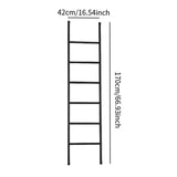 Maxbell Blanket Ladder Towel Ladder Stand Towel Holder for Bedroom Living Room Black