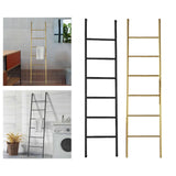 Maxbell Blanket Ladder Towel Ladder Stand Towel Holder for Bedroom Living Room Black