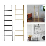 Maxbell Blanket Ladder Towel Ladder Stand Towel Holder for Bedroom Living Room Black