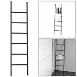 Maxbell Blanket Ladder Towel Ladder Stand Towel Holder for Bedroom Living Room Black